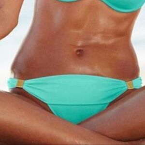 Victoria’s Secret Aqua Swim Hottie Bikini Bottoms Size XS Like New Condition
